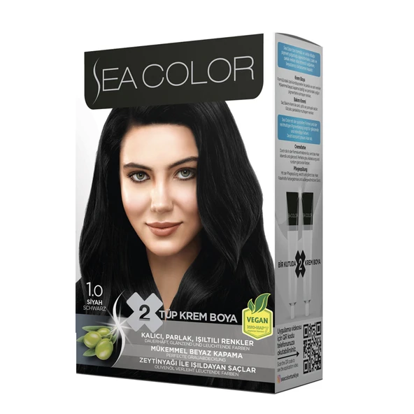 Sea Color Saç Boyası Seti 1.0 Siyah