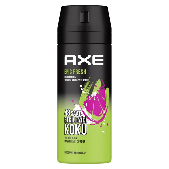 Axe Erkek Deodorant & Bodyspray Epic Fresh 48 Saat Etkileyici Koku 150 ML