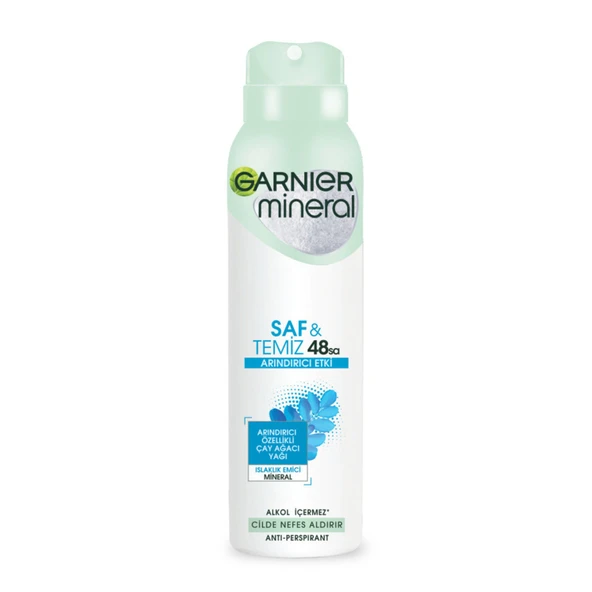 Garnier Mineral Saf&Temiz Sprey Deodorant