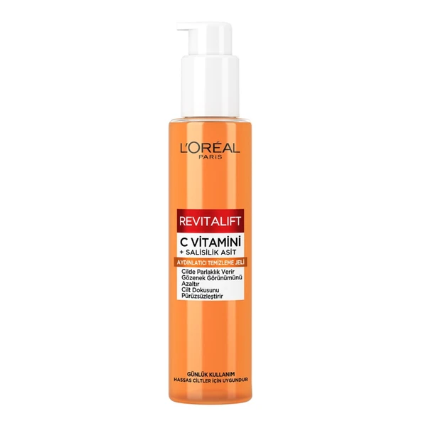 L'Oreal Paris C Vitamini Aydınlatıcı Yüz Temizleme Jeli 150 Ml
