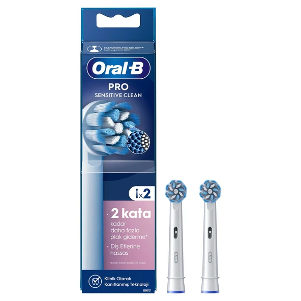 Oral-B Şarjlı Yedek Başlık Sensitive Diş Fırçası 2'li