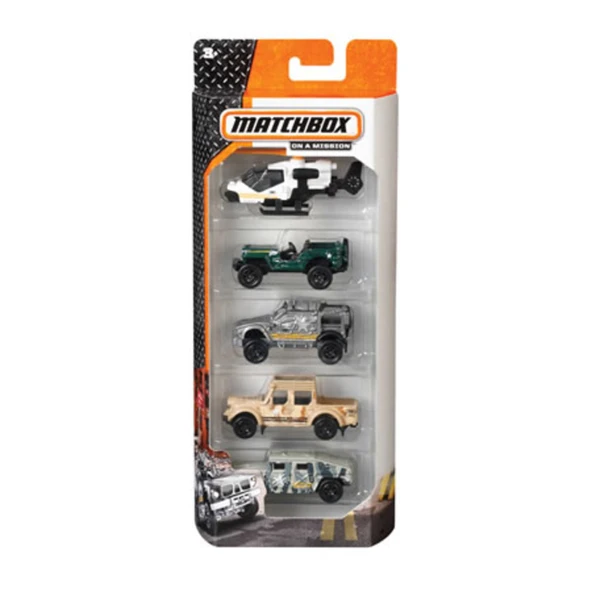 Matchbox 5'li Araba Seti