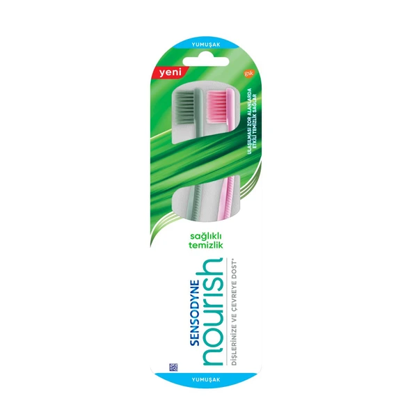 Sensodyne Nourish Sağlıklı Temizlik Yumuşak Diş Fırçası 1+1