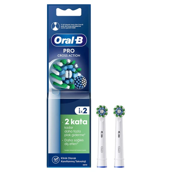 Oral-B Diş Fırçası Yedek Başlığı Cross Action 2 Adet