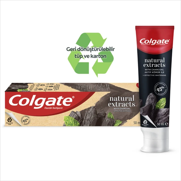 Colgate Natural Extracts Aktif Kömür Diş Macunu 50 Ml