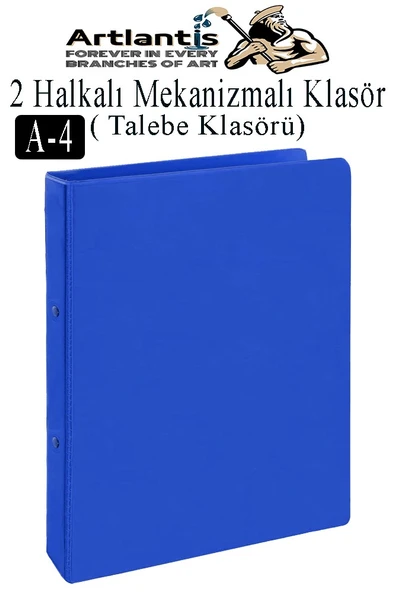 2 Halkalı Klasör 1 Adet A4 PVC Öğrenci ve Ofis Tipi Evrak Sunum Talebe Klasörü İç Cepli Otomatik Mekanizmalı Büro Okul - 3