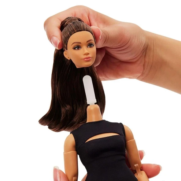 JBH73 Barbie Basics İkonik Koleksiyon Bebekler - Siyahi - Resim 4
