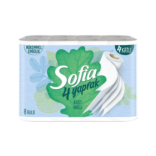 Sofia 4 Yaprak Kağıt Havlu 8'li