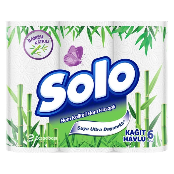 Solo Bambu Katkılı Havlu 6'lı