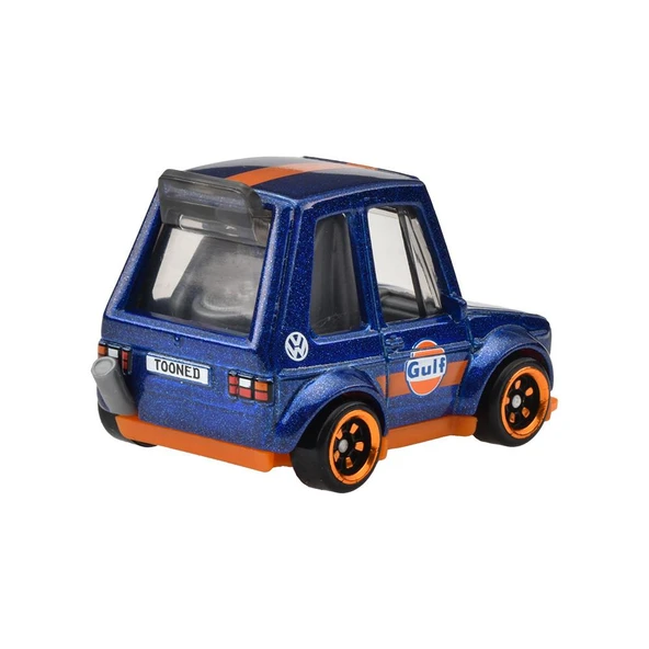 Hot Wheels Silver Series Tooned Gulf Racing - Tooned Volkswagen Golf Mk 1 JCB62 - 3