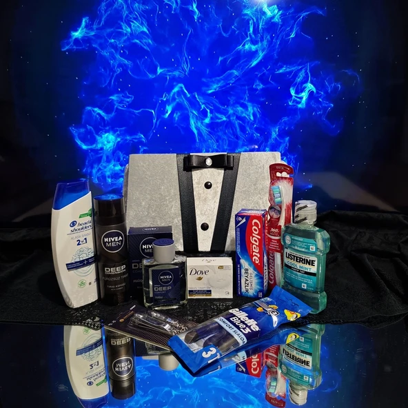 NIVEA Damat Nişan Düğün Çeyiz Bohçası , Erkek Bakım ve Tıraş Seti - 2