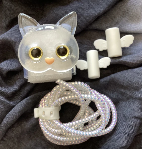 Brokoli Home iPhone 18W/20W Uyumlu Şarj Kılıfı, Şarj Kablosu Örme Aparatı, Kablo Koruyucu Aparatı,Şk - 3