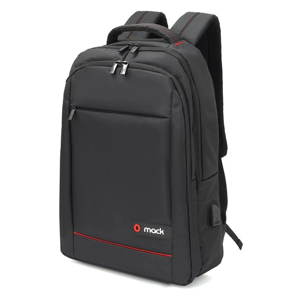 MACK MCC-007 17.3" OFFİCE USB GİRİŞLİ NOTEBOOK SIRT ÇANTASI SİYAH - 2