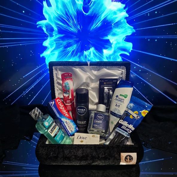 NIVEA Damat Nişan Düğün Çeyiz Bohçası , Erkek Bakım ve Tıraş Seti - 8