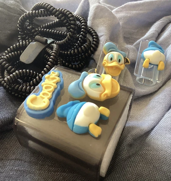 Brokoli Home iPhone 18W/20W Uyumlu Şarj Kılıfı, Şarj Kablosu Örme Aparatı, Kablo Koruyucu Aparatı,D