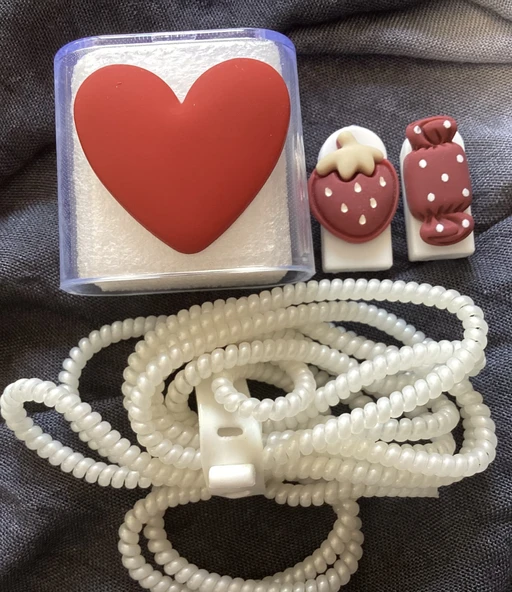 Brokoli Home iPhone 18W/20W Uyumlu Şarj Kılıfı, Şarj Kablosu Örme Aparatı, Kablo Koruyucu Aparatı,K - 3