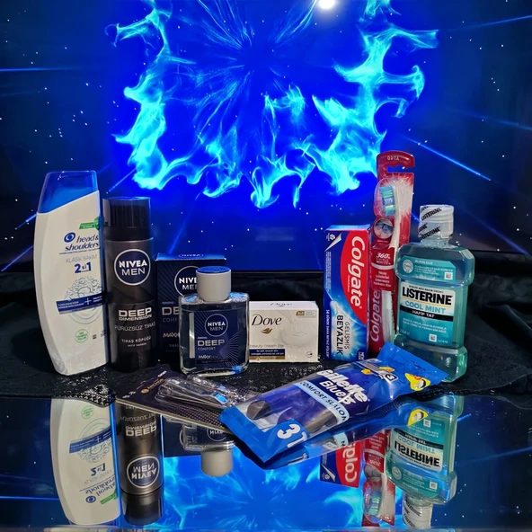 NIVEA Damat Nişan Düğün Çeyiz Bohçası , Erkek Bakım ve Tıraş Seti