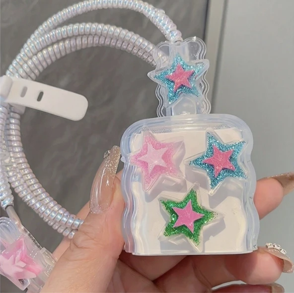 Brokoli Home iPhone 18W/20W Uyumlu Şarj Kılıfı, Şarj Kablosu Örme Aparatı, Kablo Koruyucu Aparatı,Py