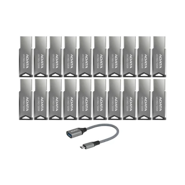 Adata UV350 32GB USB 3.2 Gen 1 Metal Flash Bellek