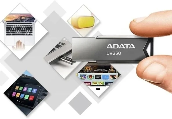 Adata Pen Drive A-Data UV250 32GB USB 2.0 Silver Flash Bellek - 5