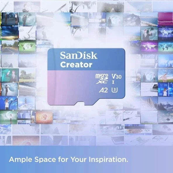 SanDisk Creator Micro SD UHS-I Kart - 5