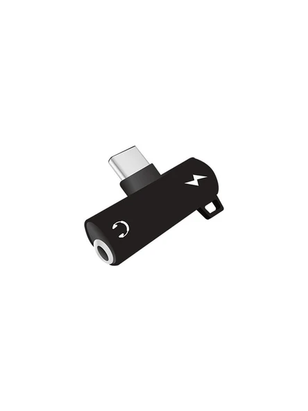 Linkage 3.5mm den Type-C Kulaklık çevirici ve Şarj Aparatı Süper Uyumlu LKO-09 - 2