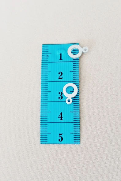 Oya Abiye Bileklik Kolye Pleksi Metalik Plastik Pul Gümüş Renk 8 gram 70 adet - BNC510 - Resim 2