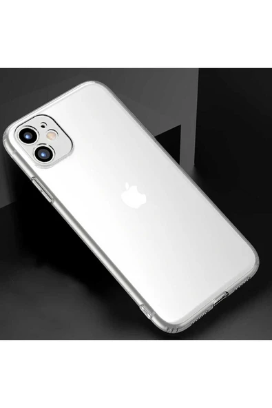iPhone 11 Uyumlu Zore Kamera Korumalı Süper Silikon Kılıf-Renksiz - 4