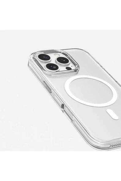 Apple iPhone 16 Pro Max Kılıf Magsafe Şarj Özellikli Kamera Korumalı Kapak (Kripto) - 4