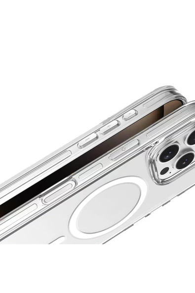 Apple iPhone 16 Pro Max Kılıf Magsafe Şarj Özellikli Kamera Korumalı Kapak (Kripto) - 3