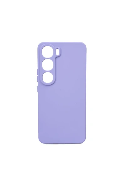 Vivo V40 Lite Kılıf Kamera Korumalı Esnek Renkli Silikon Kapak (Biye)