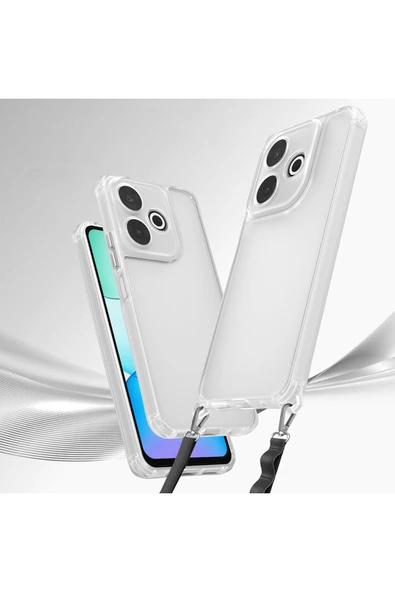 Xiaomi Redmi 13 4G Kılıf Airbagli Takılabilir Askı Aparatlı Silikon Kapak (Snap) - Resim 3