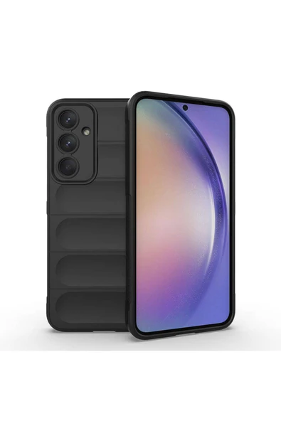 Samsung Galaxy A35 Kılıf Esnek TPU Oyuklu Arka Yüzey Tasarımlı Silikon Kapak (Etnik) ürün görseli