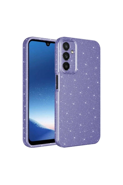 Samsung Galaxy A25 Kılıf Kamera Korumalı Simli Renkli Parlak Silikon Kapak (Koton) - 2