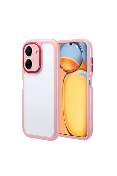 Xiaomi Poco C65 Kılıf Kamera Korumalı Renkli Kenar ve Çerçeve Tasarımlı Kapak (Vitamin) - 2