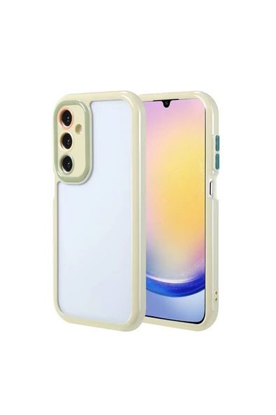 Samsung Galaxy A25 Kılıf Kamera Korumalı Renkli Kenar ve Çerçeve Tasarımlı Kapak (Vitamin)