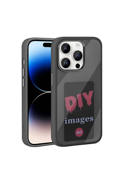 Apple iPhone 14 Pro Max Kılıf Tarzınıza Göre Ekranı Yansıtan Akıllı NFC Kapak (NFC)