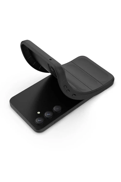 Samsung Galaxy A35 Kılıf Esnek TPU Oyuklu Arka Yüzey Tasarımlı Silikon Kapak (Etnik) - Resim 3