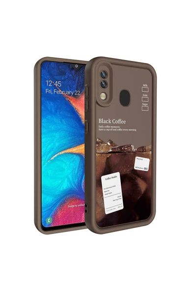 Samsung Galaxy A20 Kılıf Kamera Korumalı Baskılı Arka Yüzey Kapak (Klas) - 4