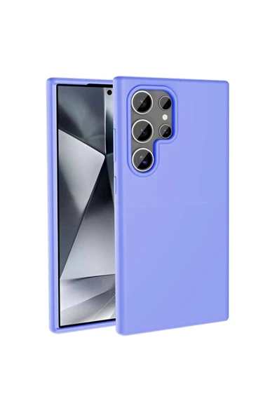 Samsung Galaxy S23 Ultra Kılıf Kamera Çıkıntılı İçi Kadife Lansman Dokulu Silikon Kapak (Kivi) - Resim 2