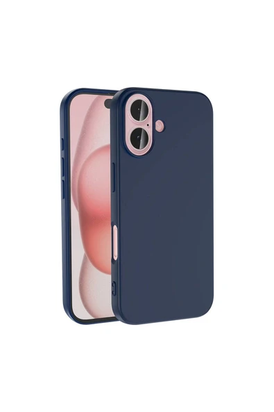 Apple iPhone 16 Plus Kılıf Lansman İçi Kadife Soft Yumuşak Dokulu Liquid Silikon Kapak (LSR)