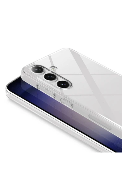 Samsung Galaxy S24 Kılıf Kristal Şeffaf Sert Pc Pürüssüz Saydam Kapak (DROGA) - Resim 5