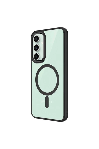 Samsung Galaxy S23 FE Kılıf Kamera Çıkıntılı Şarj Destekli Renkli Hassas Butonlu Kapak (Krom-Mag) - Resim 3