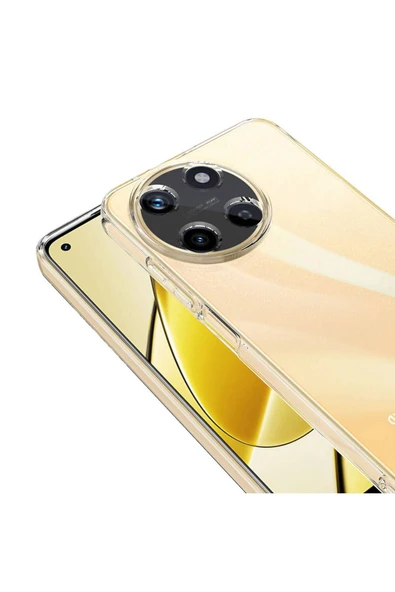 Realme 11 4G Şeffaf Kılıf Yumuşak İnce Tasarımlı Kapak (SÜPER) - Resim 5