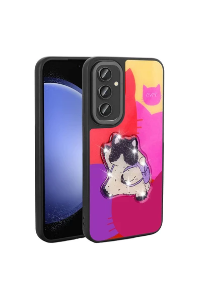 Samsung Galaxy A13 4G Kılıf Parlayan Kabartmalı İkonik Figürlü Silikon Kapak (Amas) ürün görseli