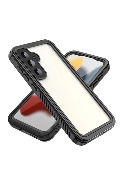 Samsung Galaxy S23 FE Kılıf 360 Tam Koruma Su Geçirmez Toz Geçirmez Kapak (SU) - Resim 3