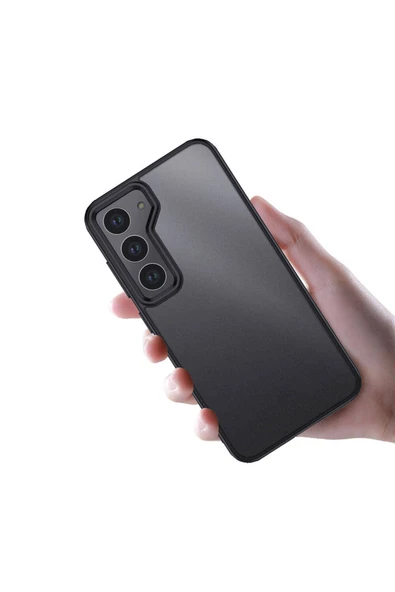 Samsung Galaxy S24 Plus Kılıf Köşe Korumalı Arkası Mat Buzlu Sert Kapak (VOLKS) - Resim 4