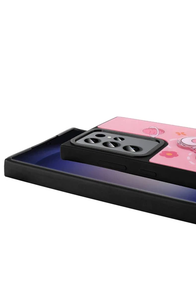 Samsung Galaxy S23 Ultra Kılıf Parlayan Kabartmalı İkonik Figürlü Silikon Kapak (Amas) - Resim 4