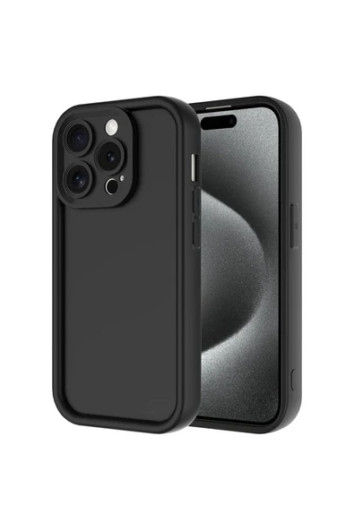 Apple  iPhone 15 Pro Max Kılıf Mat Yüzeyli Kamera Korumalı Silikon Kapak (Ananas) - Resim 2