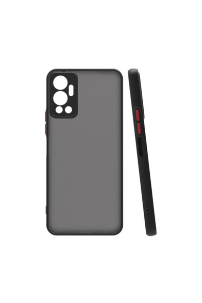 İnfinix Hot 12 Kılıf Mat Kamera Korumalı Renkli Tuşlu Sert Silikon Kapak (HUX) - Resim 2